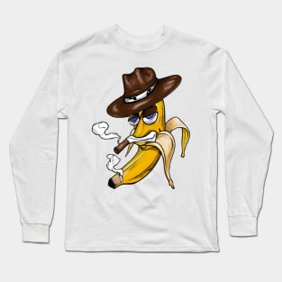 The Crooked Banana series : The banana cowboy Long Sleeve T-Shirt